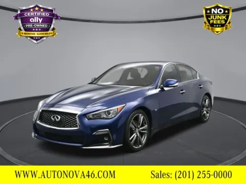Blue 2019 INFINITI Q50 3.0t Signature Edition for sale in Fort Lee, NJ