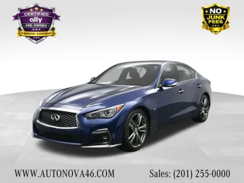 Blue 2019 INFINITI Q50 3.0t Signature Edition for sale in Fort Lee, NJ