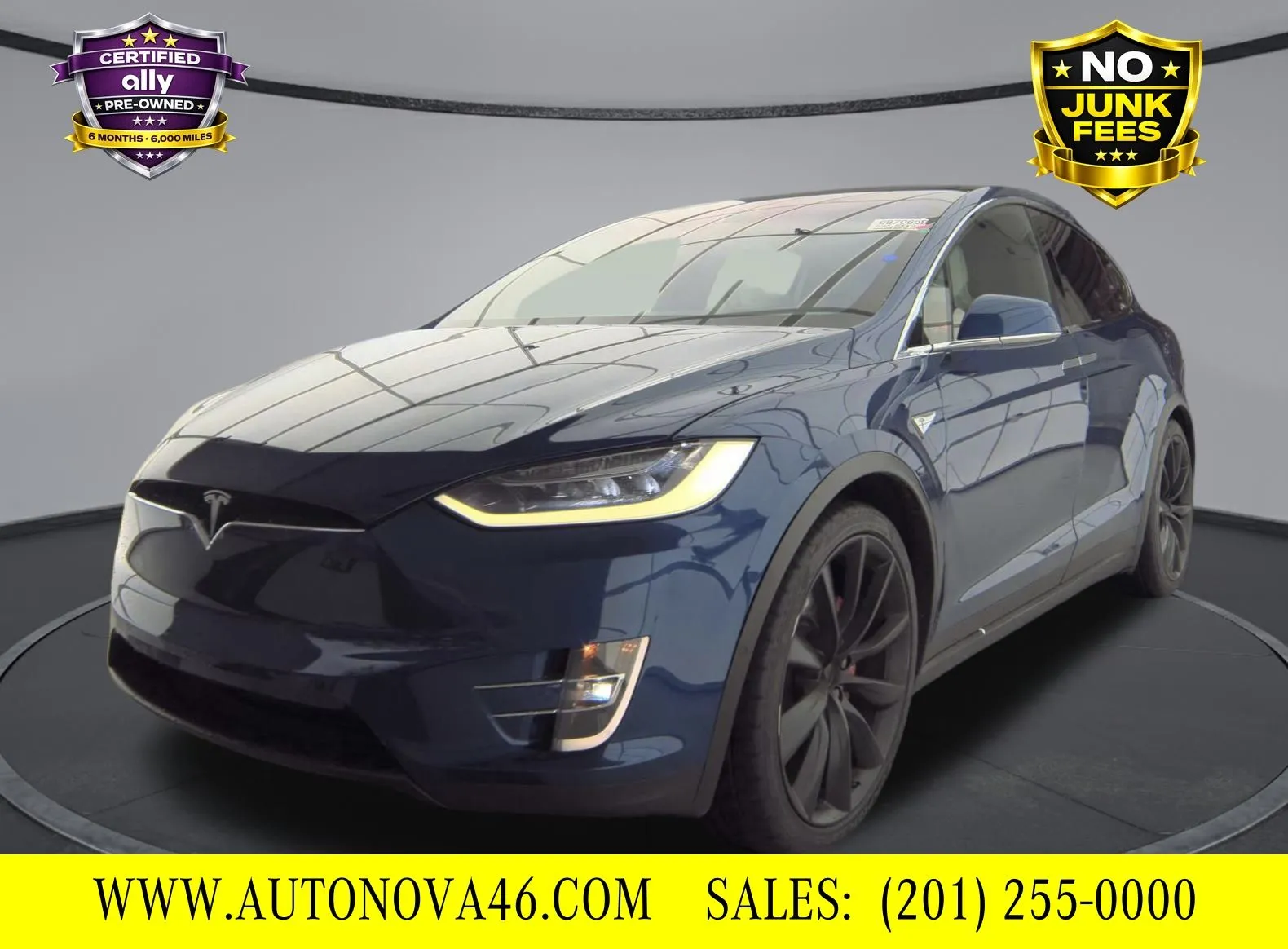 Blue 2016 Tesla Model X P90D for sale in Fort Lee, NJ