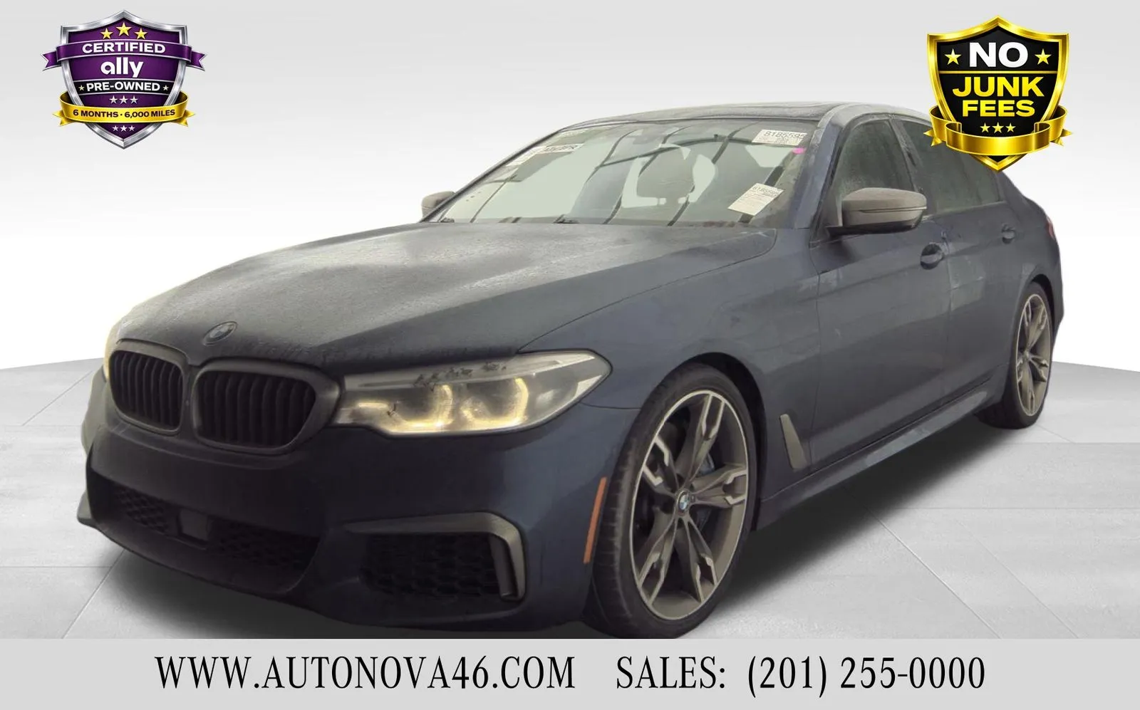 Blue 2019 BMW 5 Series M550i xDrive for sale in Fort Lee, NJ