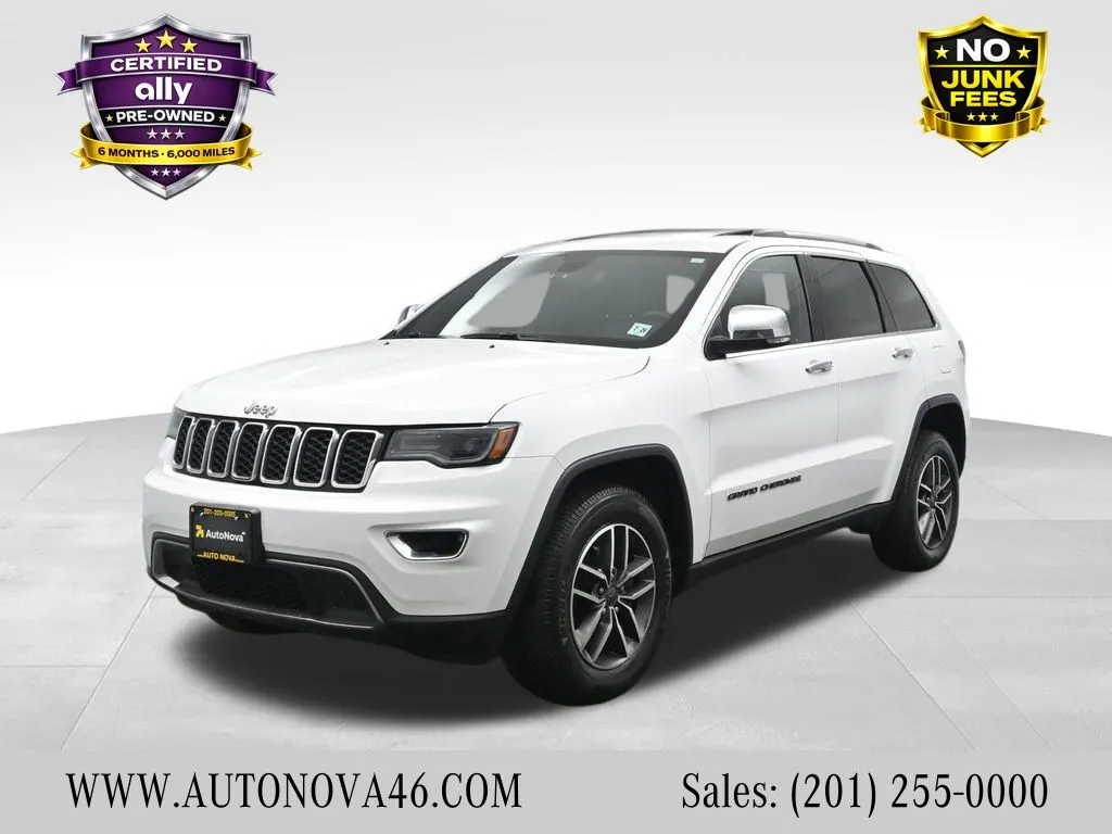 White 2021 Jeep Grand Cherokee Limited for sale in Fort Lee, NJ