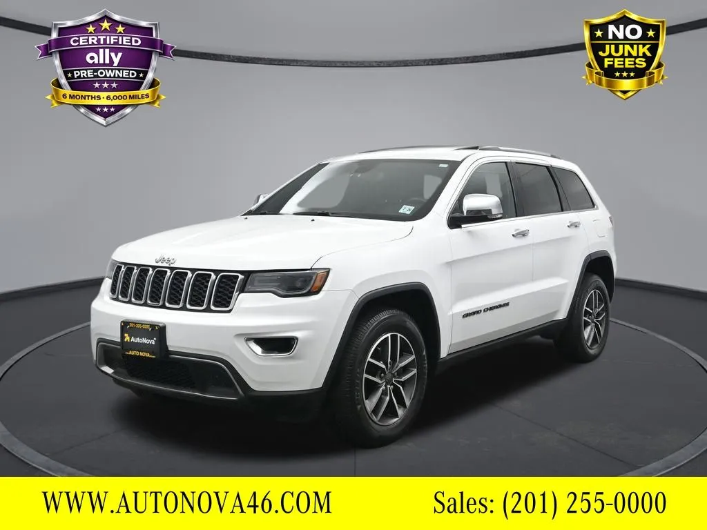 White 2021 Jeep Grand Cherokee Limited for sale in Fort Lee, NJ