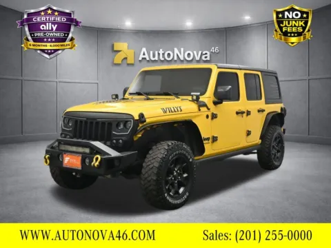 Yellow 2021 Jeep Wrangler Unlimited Willys for sale in Fort Lee, NJ