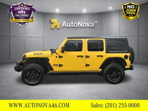 Another view of 2021 Jeep Wrangler Unlimited Willys for sale in Fort Lee, NJ at AutoNova46