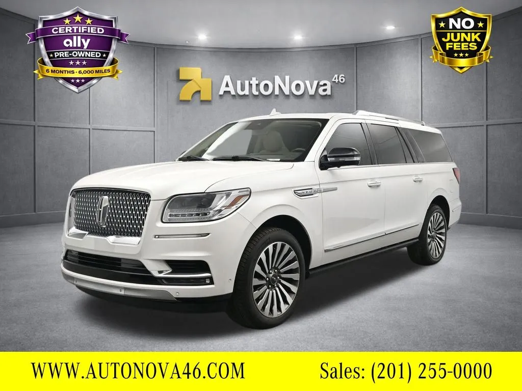 White 2021 Lincoln Navigator L Reserve for sale in Fort Lee, NJ