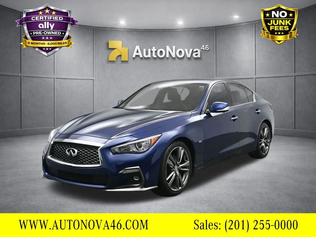 Blue 2019 INFINITI Q50 3.0t Signature Edition for sale in Fort Lee, NJ