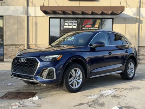 Blue 2022 AUDI Q5 PREMIUM 45 for sale in Powell, OH