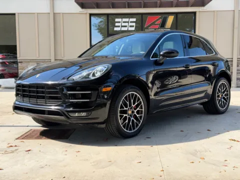 Black 2016 PORSCHE MACAN TURBO for sale in Powell, OH