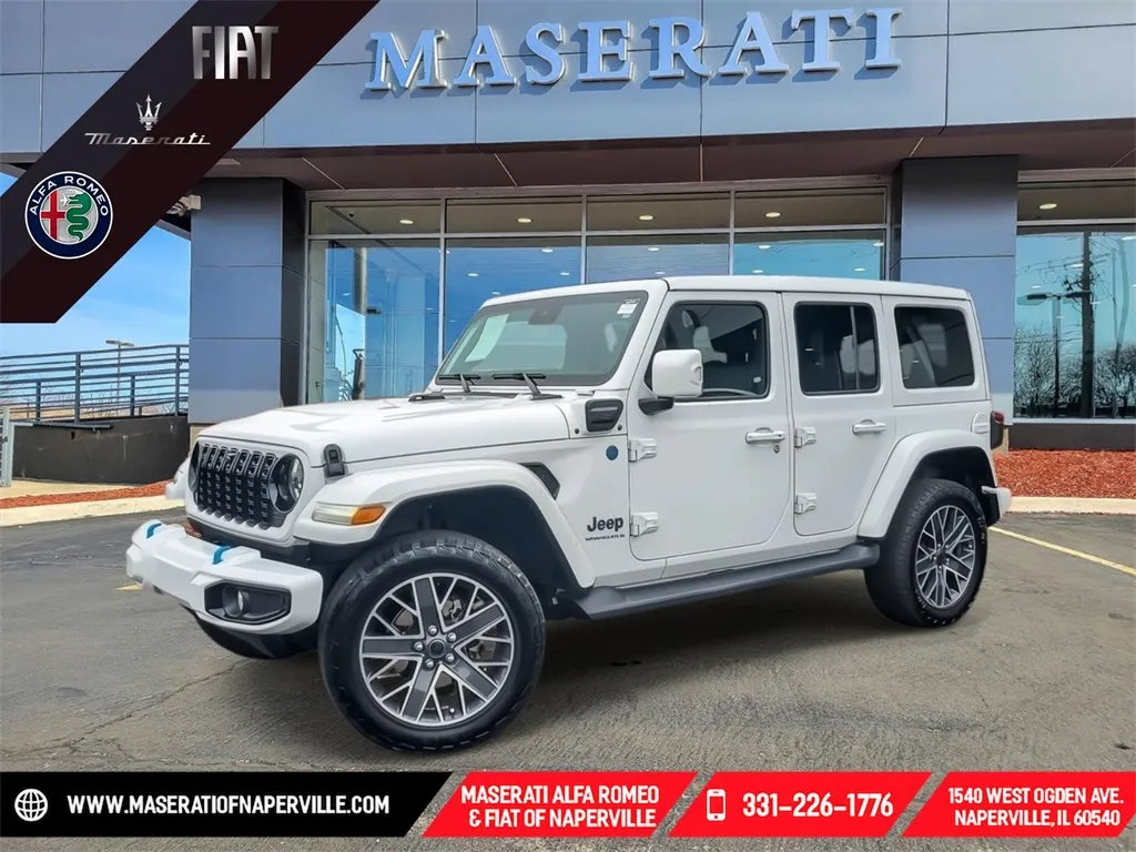 White 2024 Jeep Wrangler High Altitude 4xe for sale in Naperville, IL