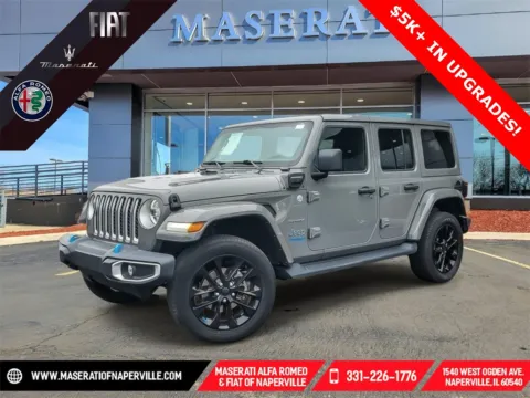 Gray 2022 Jeep Wrangler Unlimited Sahara 4xe for sale in Naperville, IL
