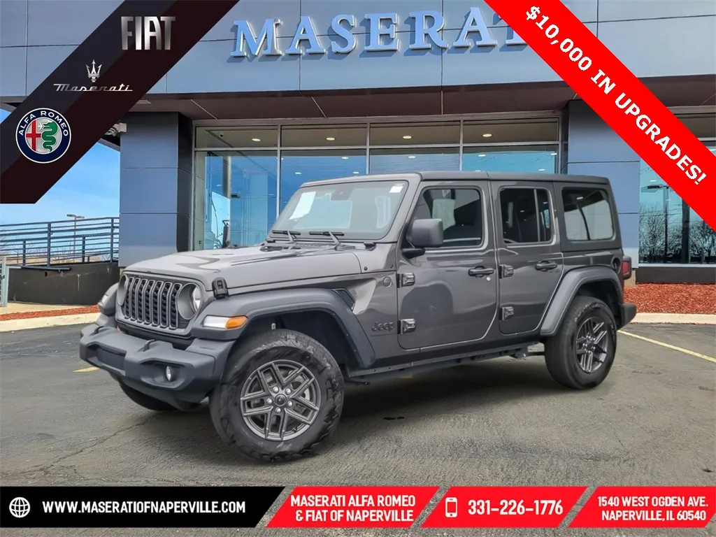 Gray 2025 Jeep Wrangler Sport S for sale in Naperville, IL