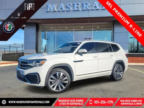 White 2021 Volkswagen Atlas 3.6L V6 SEL Premium R-Line for sale in Naperville, IL