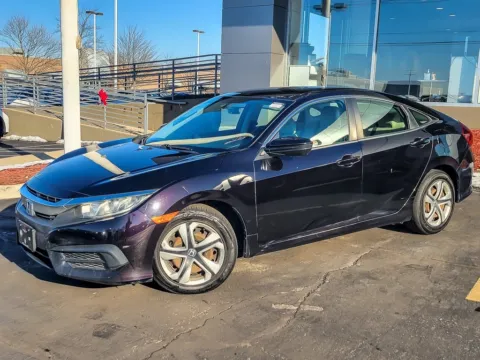 Black 2016 Honda Civic LX for sale in Naperville, IL
