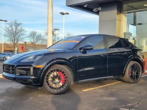 Black 2022 Porsche Cayenne Coupe GTS for sale in Naperville, IL