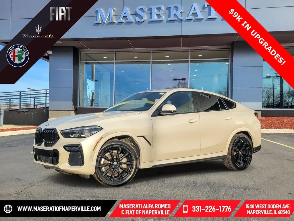 White 2023 BMW X6 xDrive40i for sale in Naperville, IL
