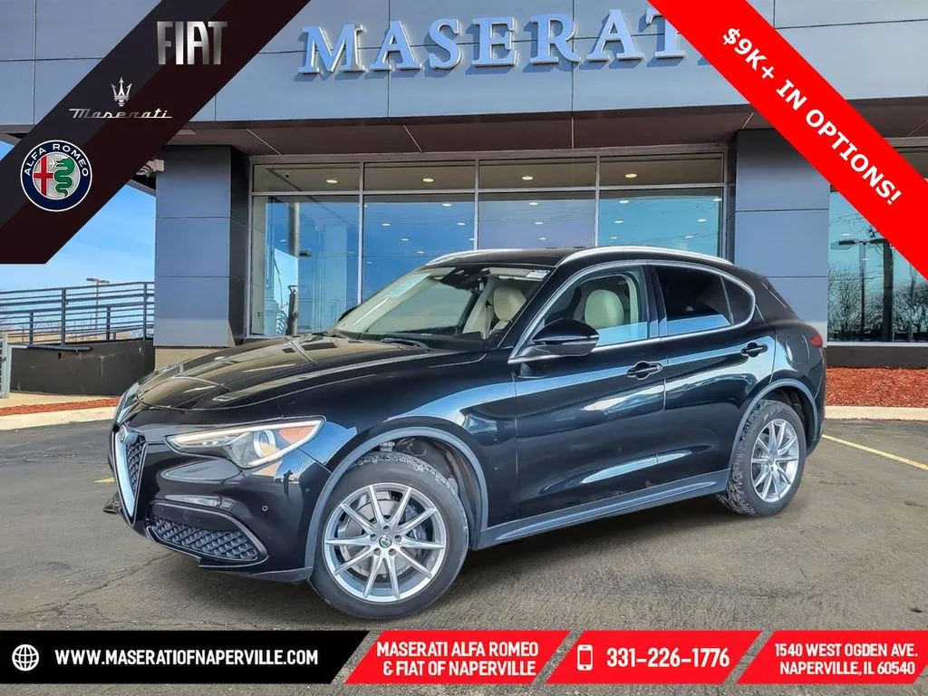 Black 2019 Alfa Romeo Stelvio Ti for sale in Naperville, IL
