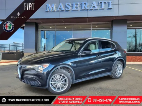 Black 2019 Alfa Romeo Stelvio Ti for sale in Naperville, IL