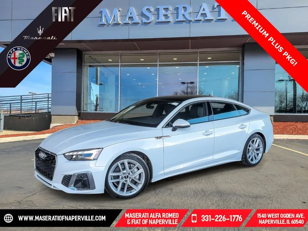White 2024 Audi A5 Sportback 45 S line Premium Plus for sale in Naperville, IL