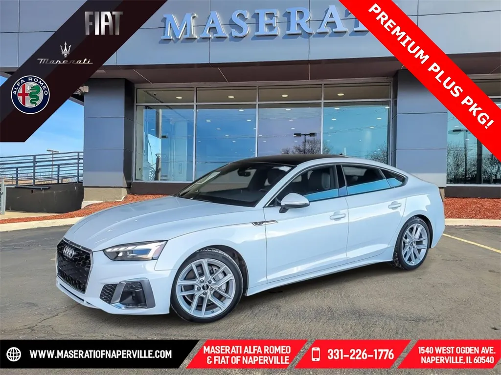 White 2024 Audi A5 Sportback 45 S line Premium Plus for sale in Naperville, IL