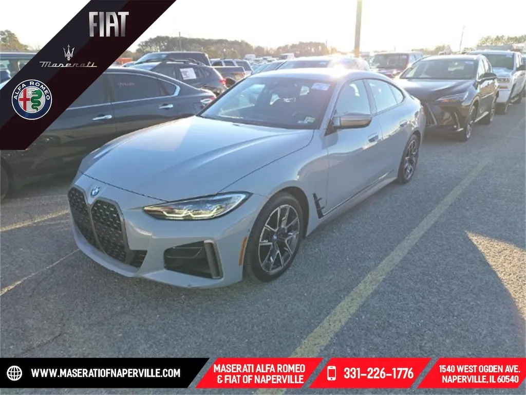 Gray 2024 BMW 4 Series M440i xDrive for sale in Naperville, IL