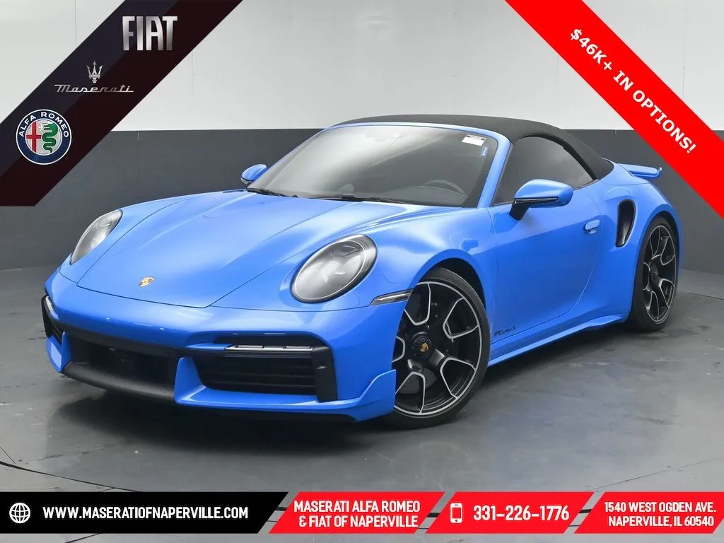 Blue 2022 Porsche 911 Turbo S for sale in Naperville, IL
