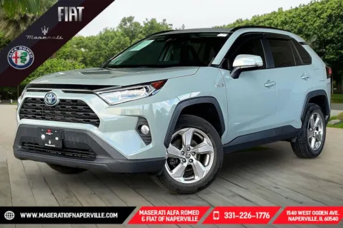 Gray 2021 Toyota RAV4 Hybrid XLE Premium for sale in Naperville, IL