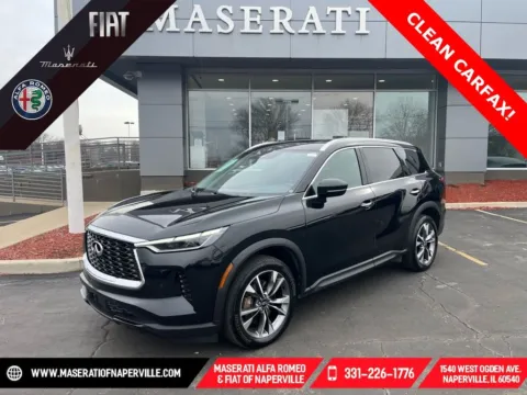 Black 2023 INFINITI QX60 LUXE for sale in Naperville, IL