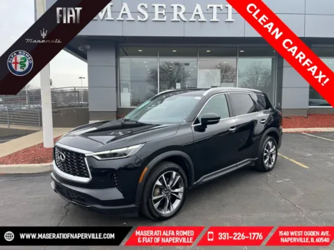 Black 2023 INFINITI QX60 LUXE for sale in Naperville, IL