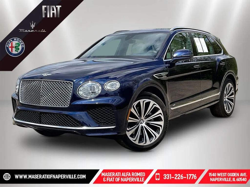 Blue 2021 Bentley Bentayga V8 for sale in Naperville, IL