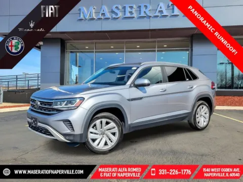 Silver 2021 Volkswagen Atlas Cross Sport 3.6L V6 SE w/Technology for sale in Naperville, IL
