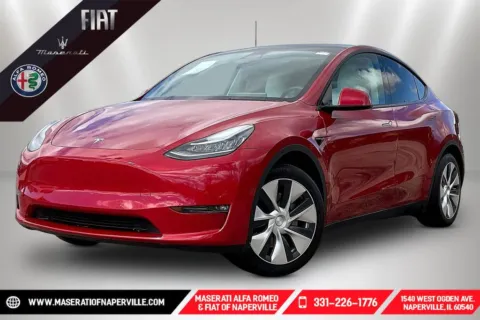 Red 2021 Tesla Model Y Long Range for sale in Naperville, IL