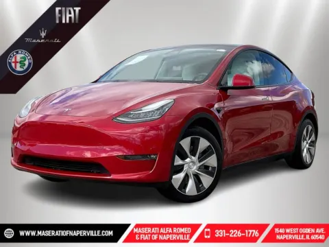Red 2021 Tesla Model Y Long Range for sale in Naperville, IL