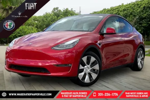 Red 2021 Tesla Model Y Long Range for sale in Naperville, IL
