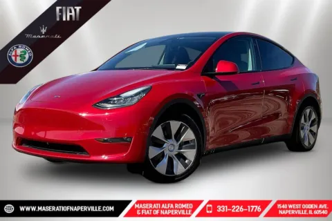 Red 2021 Tesla Model Y Long Range for sale in Naperville, IL