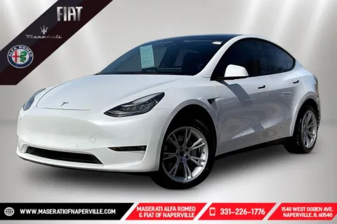 White 2021 Tesla Model Y Long Range for sale in Naperville, IL