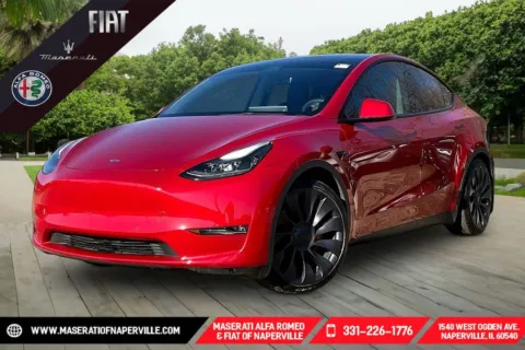 Red 2021 Tesla Model Y Performance for sale in Naperville, IL