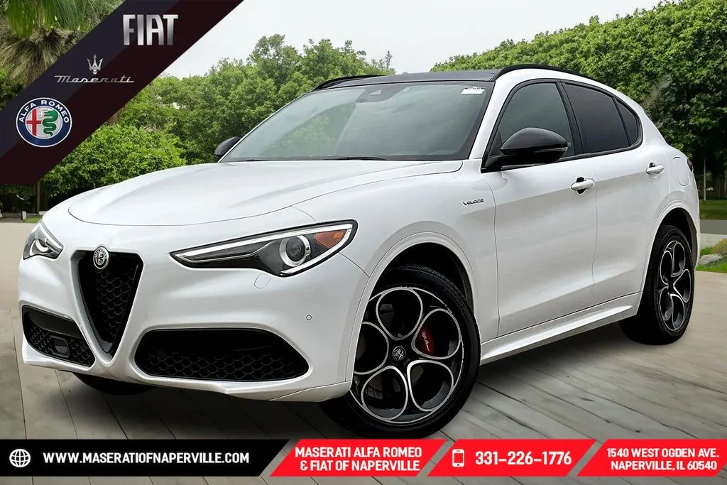 White 2023 Alfa Romeo Stelvio Veloce for sale in Naperville, IL