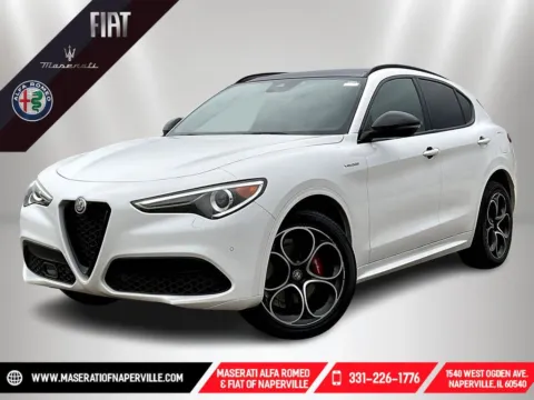 White 2023 Alfa Romeo Stelvio Veloce for sale in Naperville, IL