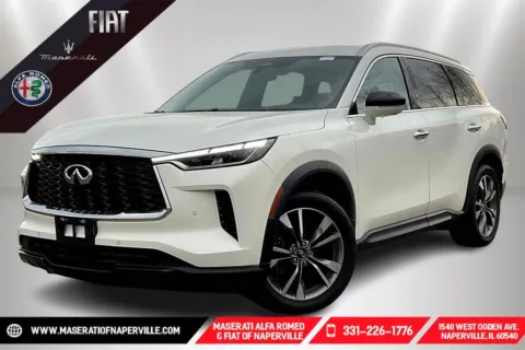 White 2023 INFINITI QX60 LUXE for sale in Naperville, IL