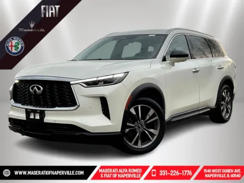 White 2023 INFINITI QX60 LUXE for sale in Naperville, IL