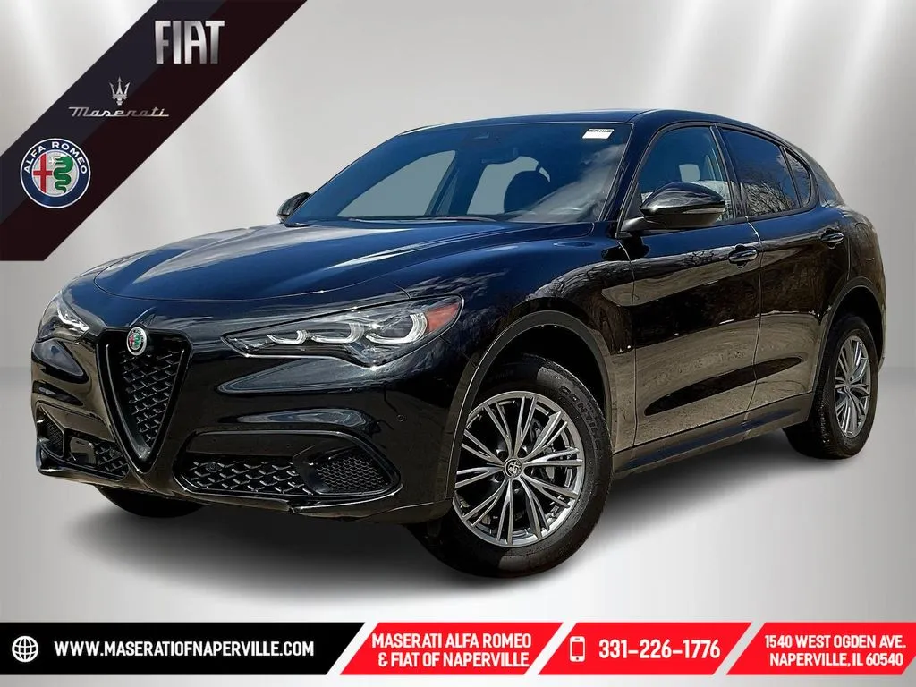 Black 2024 Alfa Romeo Stelvio Sprint for sale in Naperville, IL