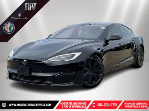 Black 2021 Tesla Model S Plaid for sale in Naperville, IL