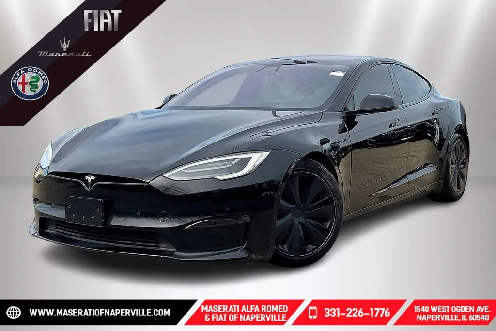 Black 2021 Tesla Model S Plaid for sale in Naperville, IL