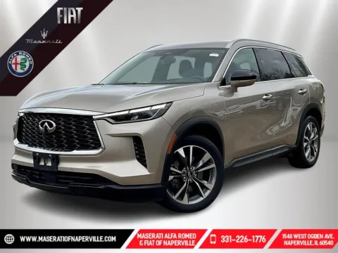 Silver 2023 INFINITI QX60 LUXE for sale in Naperville, IL