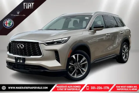 Silver 2023 INFINITI QX60 LUXE for sale in Naperville, IL