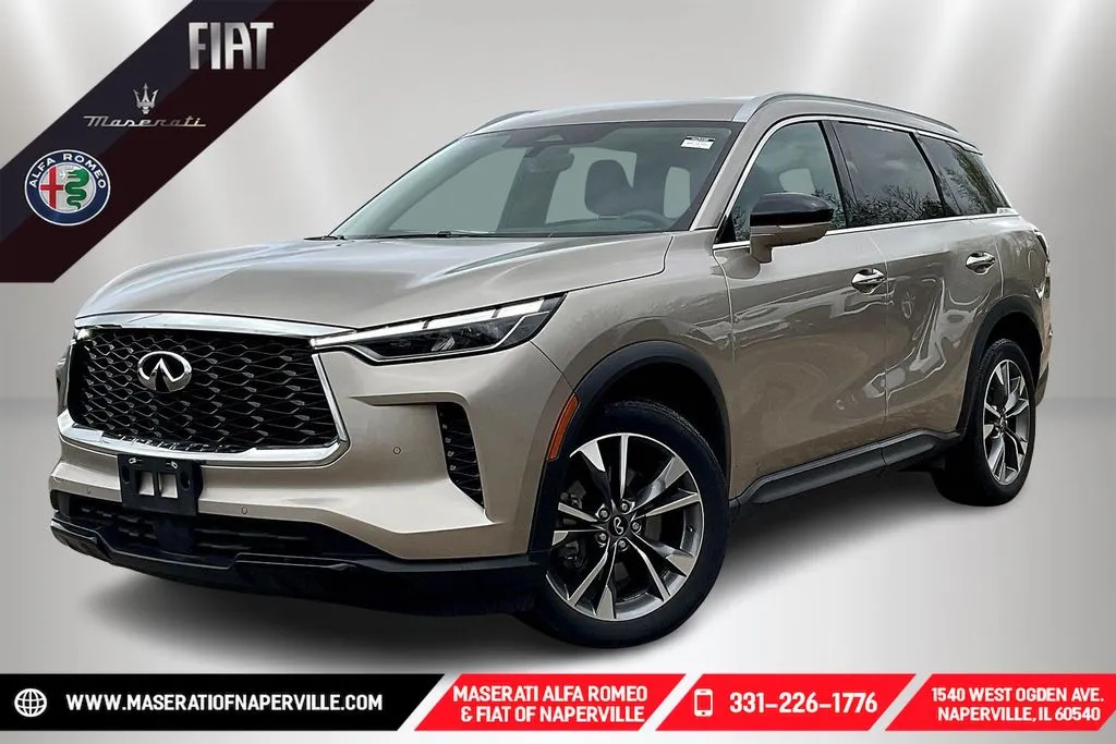 Silver 2023 INFINITI QX60 LUXE for sale in Naperville, IL