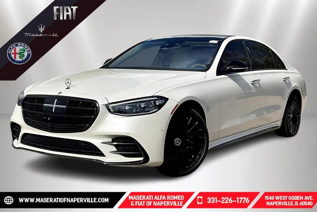 White 2023 Mercedes-Benz S-Class S 500 for sale in Naperville, IL
