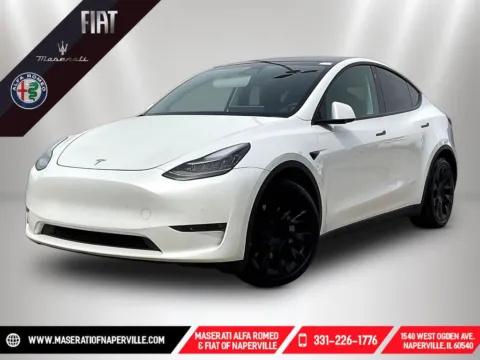 White 2021 Tesla Model Y Long Range for sale in Naperville, IL