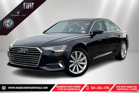 Black 2020 Audi A6 quattro Premium 45 TFSI for sale in Naperville, IL