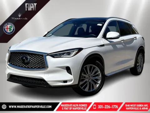 White 2023 INFINITI QX50 LUXE for sale in Naperville, IL